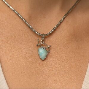 Elegant Turquoise Dancing Lady Pendant